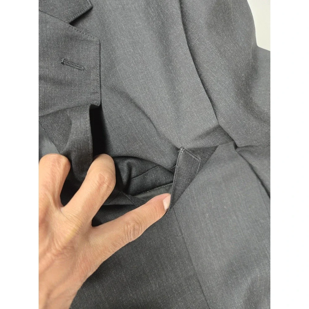 Bonobos Men's Slim Fit 2 Button Wool Blend‎ Blazer 15400 Charcoal Size 40R